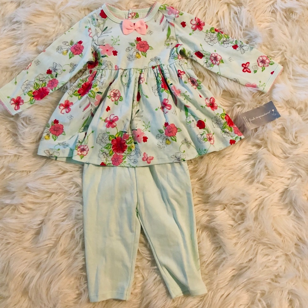 First Impressions 3-6m 2 piece dress set